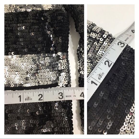 Beau Souci Marin Sequin Long Sleeve Top Size Large - Picture 6 of 11